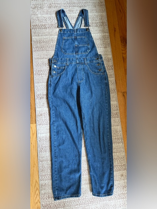 We The Free Pants - We The Free Light Blue Denim Overalls